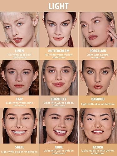 SHEGLAM SKin-Focus Full Coverage Powder Foundation Oil-Control Lightweight Face Pressed Powder Makeup-Linen