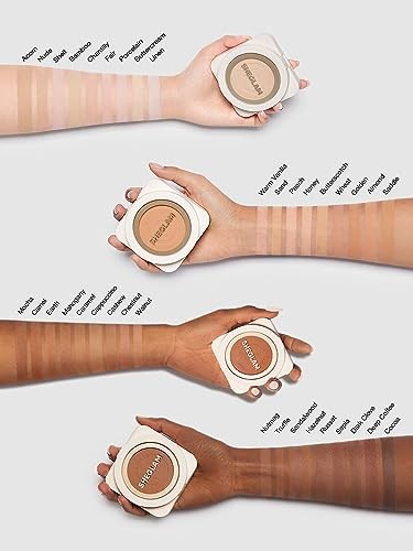 SHEGLAM SKin-Focus Full Coverage Powder Foundation Oil-Control Lightweight Face Pressed Powder Makeup-Linen