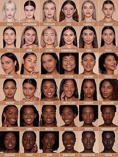 SHEGLAM SKin-Focus Full Coverage Powder Foundation Oil-Control Lightweight Face Pressed Powder Makeup-Linen