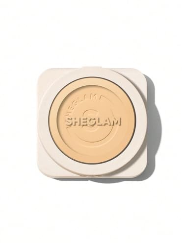 بودرة أساس SHEGLAM SKIN-Focus ذات التغطية الكاملة للتحكم في الزيوت وبودرة وجه خفيفة الوزن مضغوطة ومكياج من الكتان